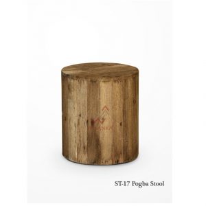 Pogba Wooden Stool