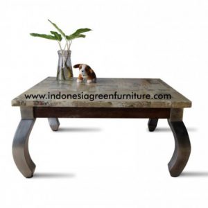 Sindo Square Opium Alloy Industrial Coffee Table