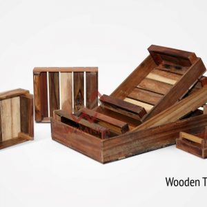 Wooden Tray Set of 6